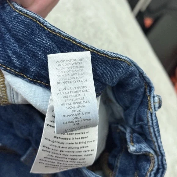 Good American High Rise Flare Jeans Women's 14/32 Blue Stretch Denim Medium Wash - Picture 8 of 8